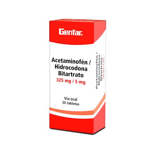ACETAMINOFEN HIDROCODONA (3255 MG) X 30 TAB GENFAR drogueria la de todos Colombia ACETAMINOFEN HIDROCODONA (3255 MG) X 30 TAB GENFAR drogueria la de todos Colombia