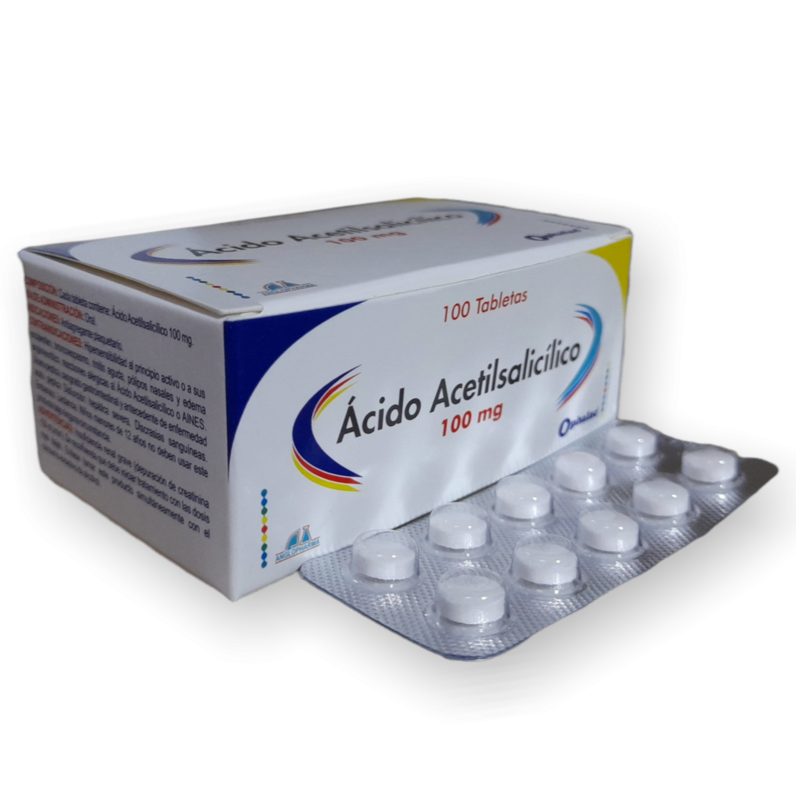 ACIDO ACETILSALICILICO 100 MG X 100 TAB - ANGLOPH-GE drogueria la de todos Colombia ACIDO ACETILSALICILICO 100 MG X 100 TAB - ANGLOPH-GE drogueria la de todos Colombia