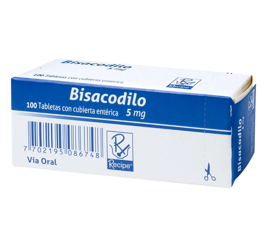 BISACODILO RECIPE 5 MG CAJA X 100 TABLETAS drogueria la de todos Colombia BISACODILO RECIPE 5 MG CAJA X 100 TABLETAS drogueria la de todos Colombia