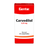 CARVEDILOL 6.25 MG X 30 TABLETAS drogueria la de todos Colombia