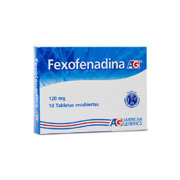 FEXOFENADINA 120 MG CAJA X 10 TABLETAS - AMERICAN drogueria la de todos Colombia (1) FEXOFENADINA 120 MG CAJA X 10 TABLETAS - AMERICAN drogueria la de todos Colombia