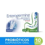 Enterogermina Suspensión Oral Caja Con 10 Frascos Con 5 mL C/U