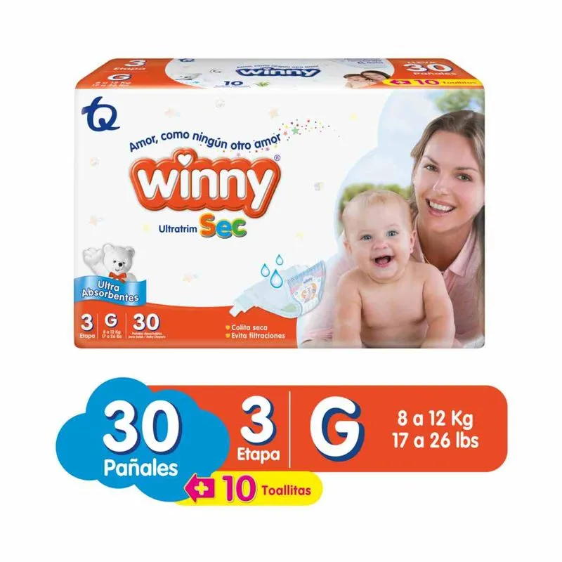372603-800-auto Pañal winny sec etapa 3/g - Imagen 1