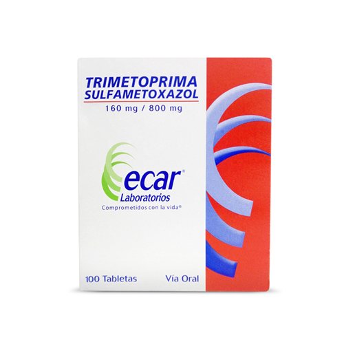 44072 Trimetoprima Sulfametoxazol 160 / 800 mg Caja Con 100 Tabletas - Imagen 1