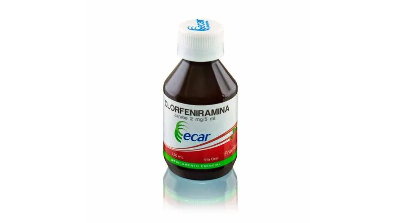 606125-800-450 Clorfeniramina Jarabe 2 Mg / 5 Ml Caja Con Frasco De 120 Ml - Imagen 1