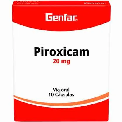 618972-800-auto Piroxicam Genfar 20 Mg Caja Con 10 Cápsulas - Imagen 1