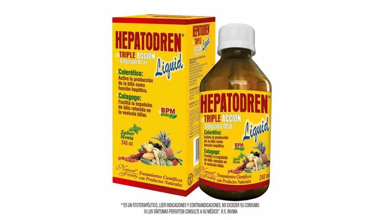630623-800-450 Hepatodren Triple Acción X 240 Ml Menta - Imagen 1