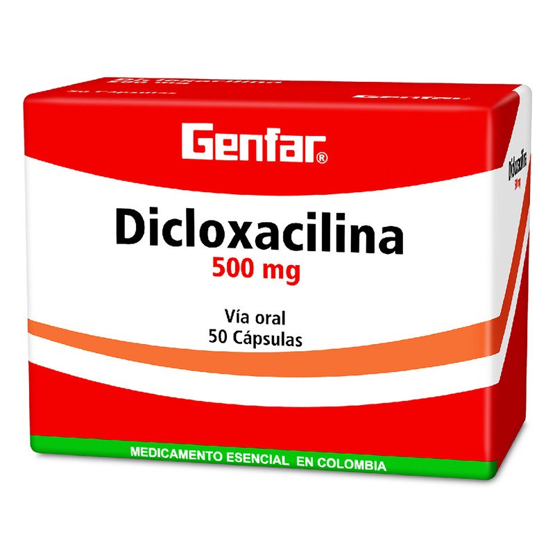 EAN-B-1 DICLOXACILINA 500 MG CÁPSULA DURA GENFAR - Imagen 1