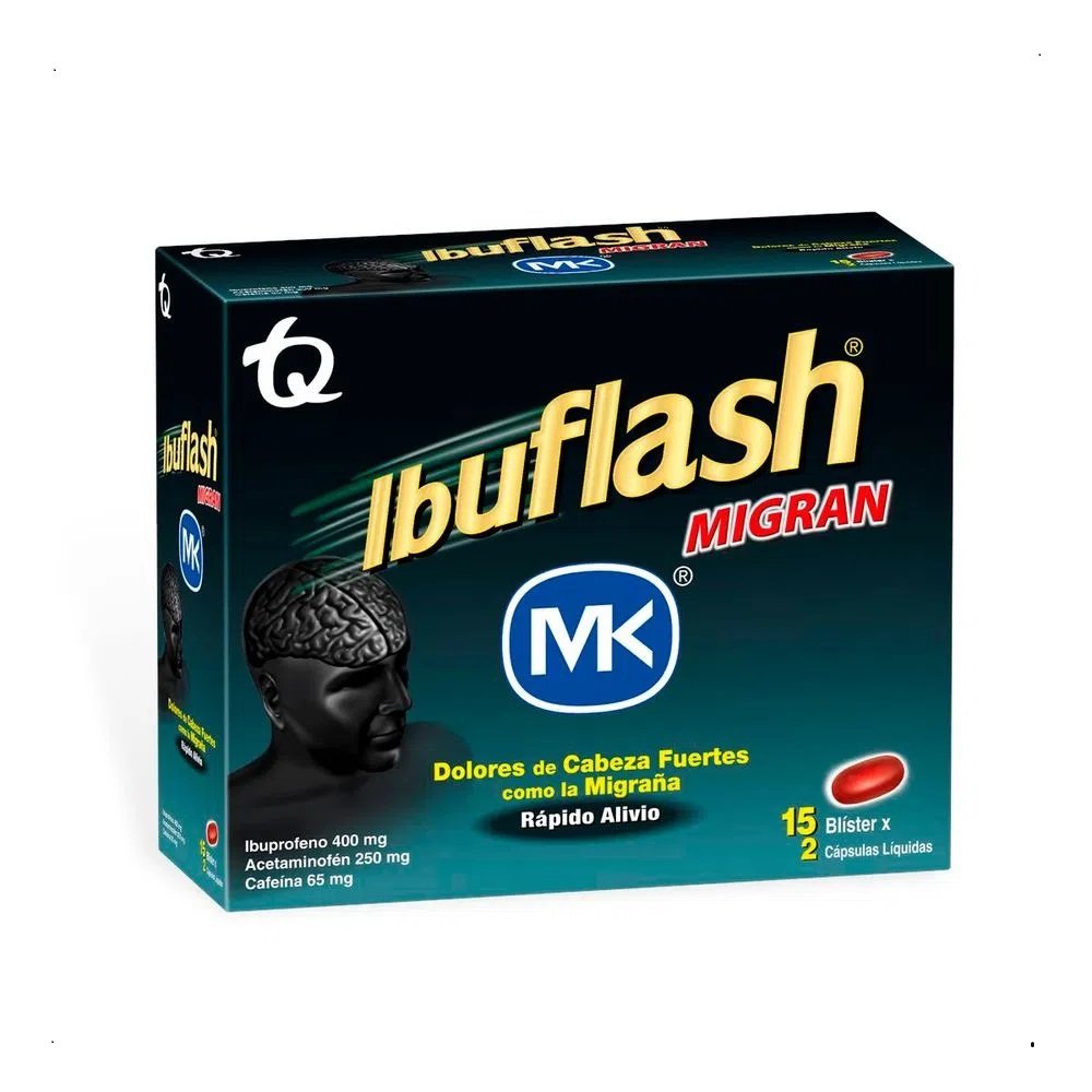 7702057092757-1 Ibuflash Migran Caja Con 30 Cápsulas Mk - Imagen 1