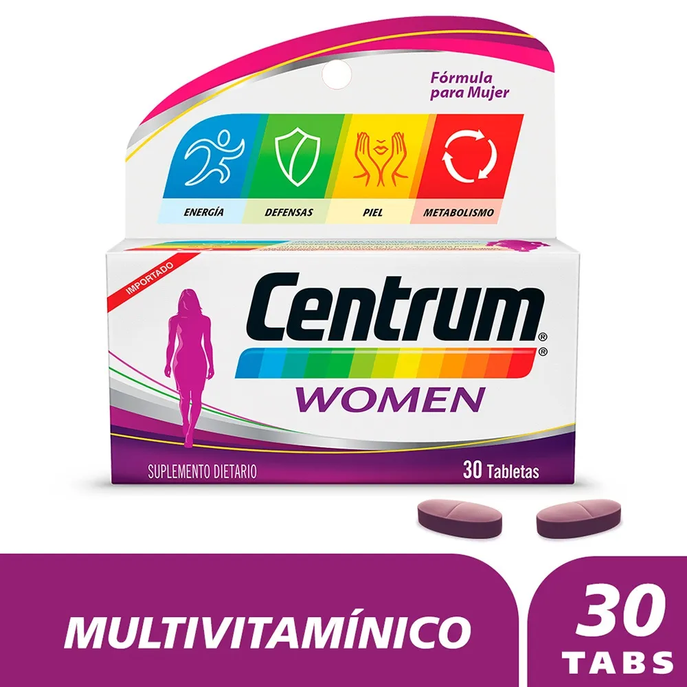 7702132011840_0_Centrum-Women-X-30-Tabletas CENTRUM WOMEN X 30 TABLETAS - Imagen 1