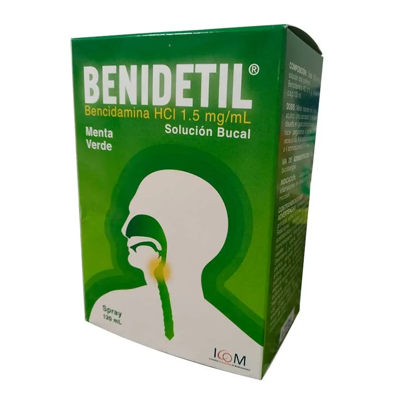 7704768001141 BENIDETIL MENTA SPRAY 120 ML ICOM - Imagen 1