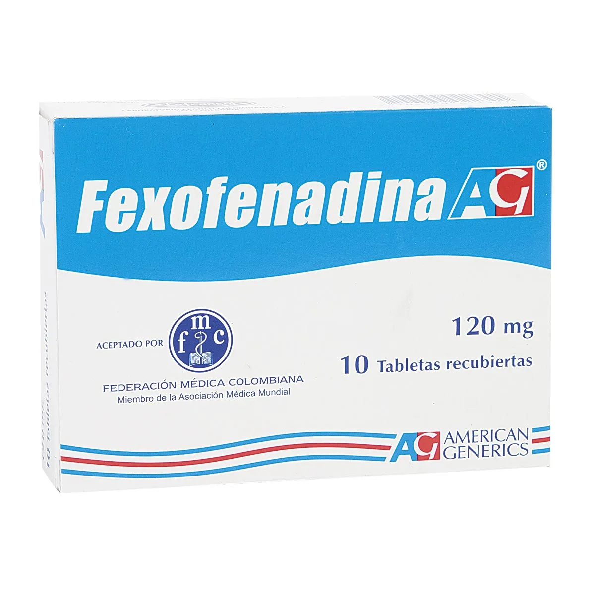 7706569022301 FEXOFENADINA 120 MG TABLETA RECUBIERTA - Imagen 1