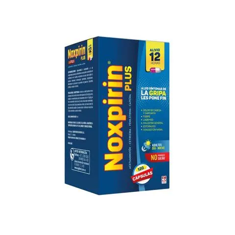 7707355055626 Noxpirin Plus 500 / 30 / 5 / 10 Mg Caja Con 120 Cápsulas - Imagen 1