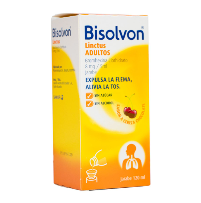 BISOLVON-LICTUS-ADULTOS-JARABE BISOLVON ADULTOS JARABE X 120 ML - Imagen 1