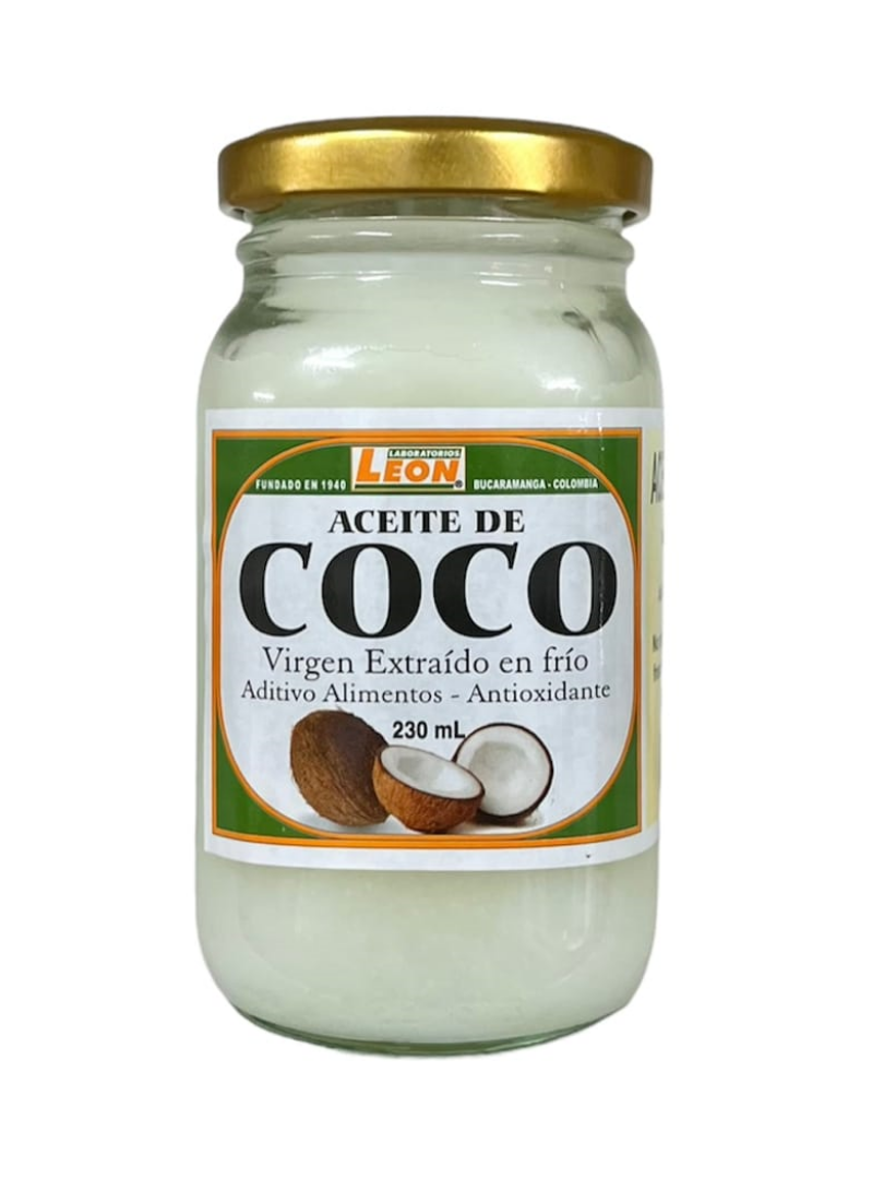 aceite-de-coco-virgen-230-ml ACEITE DE COCO VIRGEN EXTRAIDO EN FRIO 230ml - Imagen 1