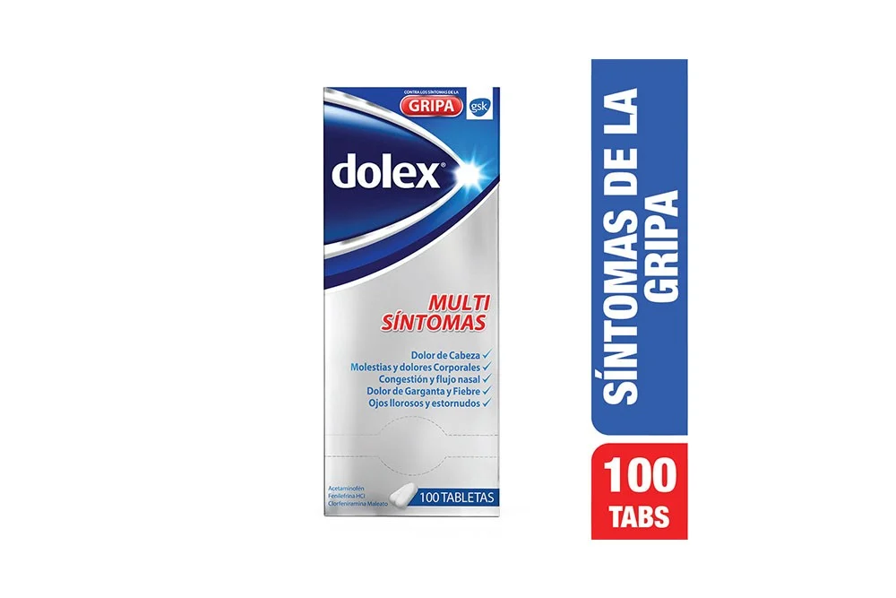 comprar-dolex-gripa-triple-accion-caja-con-100-tabletas-precio Dolex Gripa Triple Acción Caja Con 100 Tabletas - Imagen 1