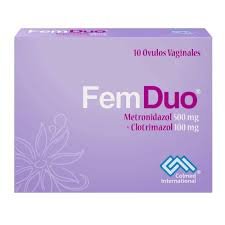 descarga (31) Femduo 500 + 100 Mg Caja Con 10 Óvulos Vaginales - Imagen 1