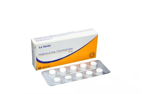 hidroxicina-clorhidrato-la-sante-25-mg-caja-con-20-tabletas-rx Hidroxicina Clorhidrato La santé 25 mg Caja Con 20 Tabletas - Imagen 1