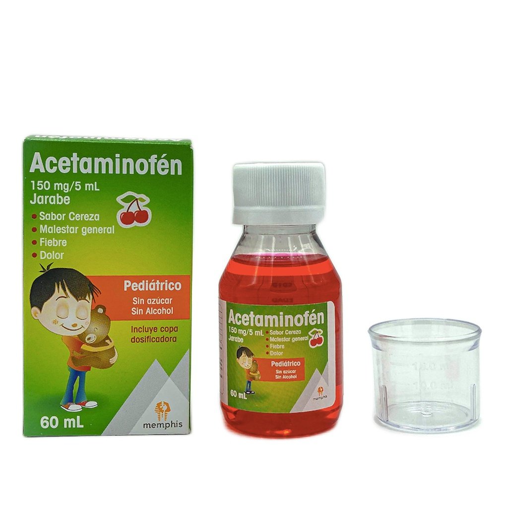 image_1024 Acetaminofen 150mg/5ml Jarabe Pediatrico Frasco x 60ml (Memphis) | - Imagen 1