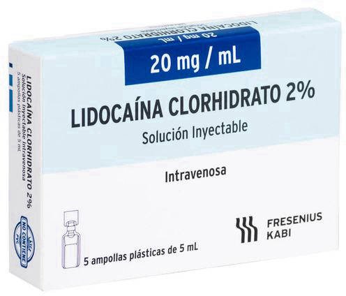 large LIDOCAINA 2% SOLUCIÓN INYECTABLE X 10 ML (PISACAINA) - Imagen 1