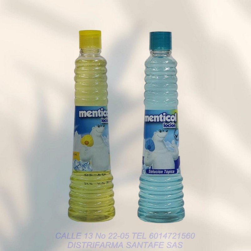 menticol-x-250ml-mediano Loción Menticol Azul y amarillo Frasco 60 Ml - Imagen 1