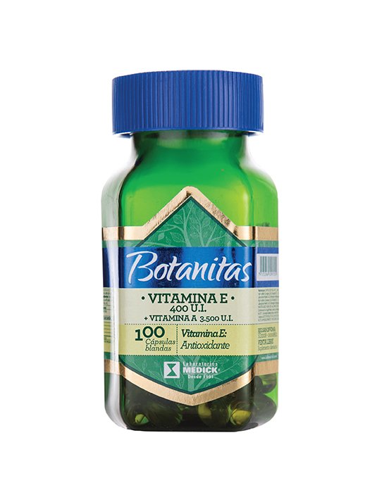 medidas wec pic VITAMINA E 400 U.I. + VITAMINA A 3500 U.I 100 cápsulas blandas - Imagen 1