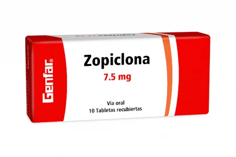 zopiclona-75-mg-genfar-caja-con-10-tabletas-recubiertas-rx Zopiclona 7.5 Mg Genfar Caja Con 10 Tabletas Recubiertas - Imagen 1