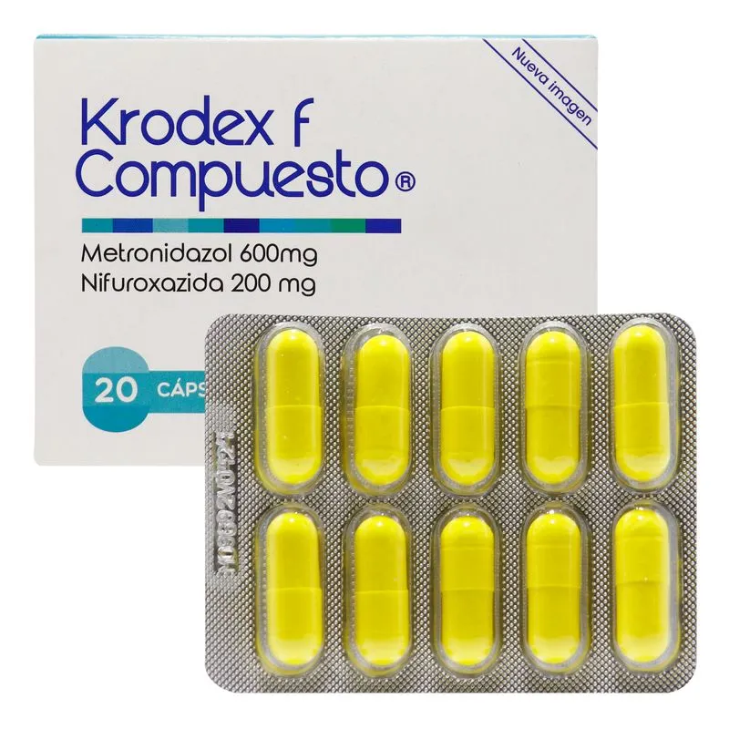 1286819-800-auto (1) Krodex F Compuesto 600 / 200 mg Caja Con 20 Cápsulas - Imagen 1
