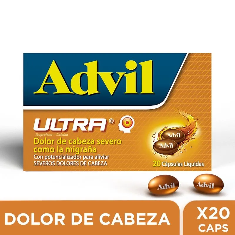361388-800-800 Advil Ultra Caja Con 20 Cápsulas Líquidas - Imagen 1
