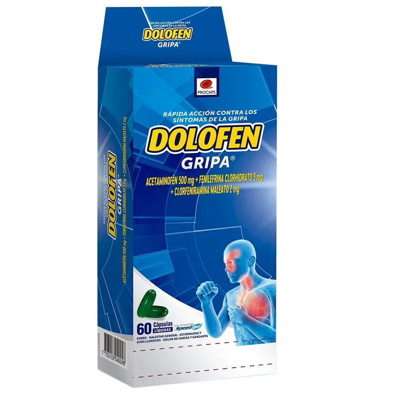 378359-800-auto Dolofen Gripa Caja X 60 Cap - Imagen 1
