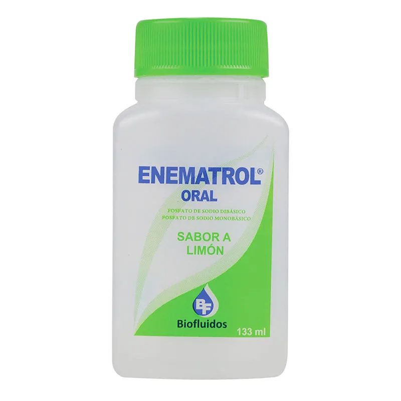 7361819980017 Enematrol Oral Sabor Limón Frasco Con 133 Ml - Imagen 1