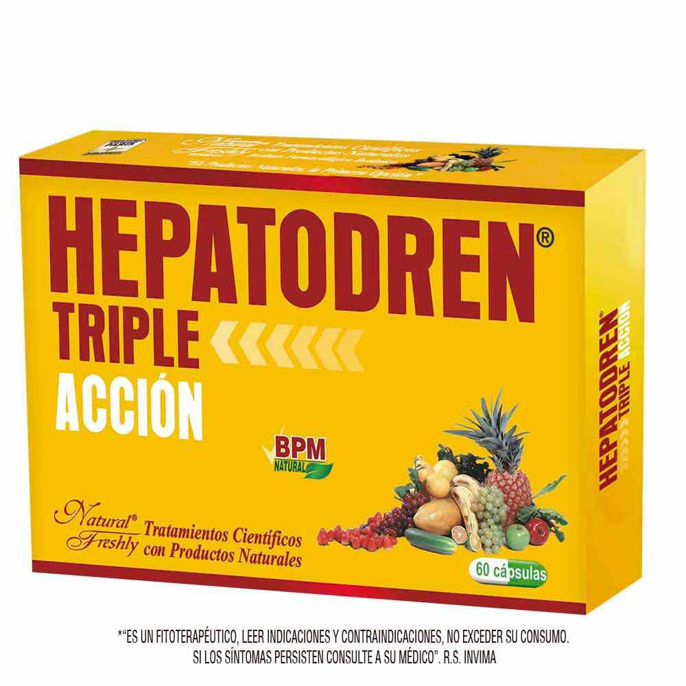 7707232097671 Hepatodren Triple Accion X 60 Cap - Imagen 1