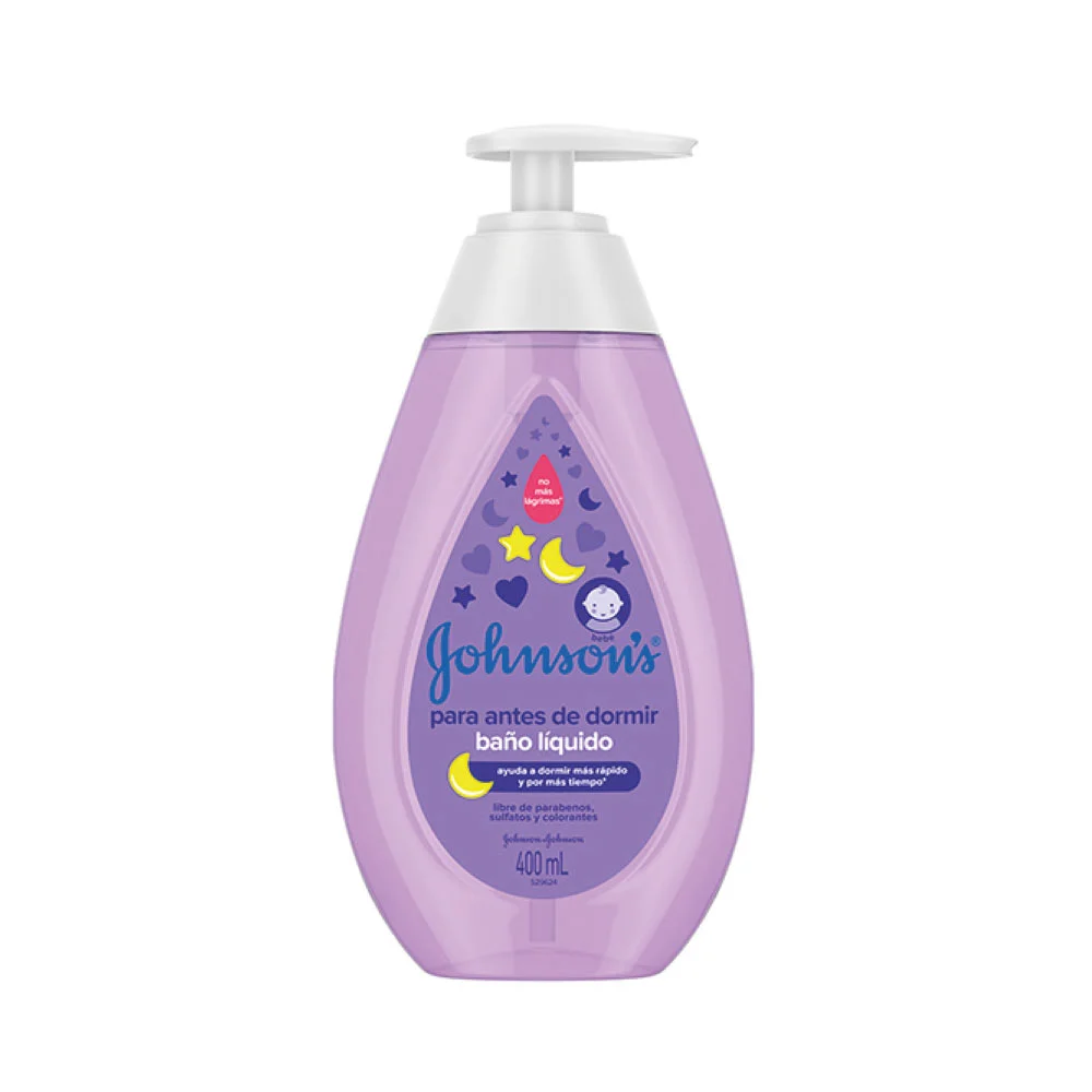 7891010870713 Baño Líquido Antes De Dormir Johnson’s Frasco Con 400 mL - Imagen 1