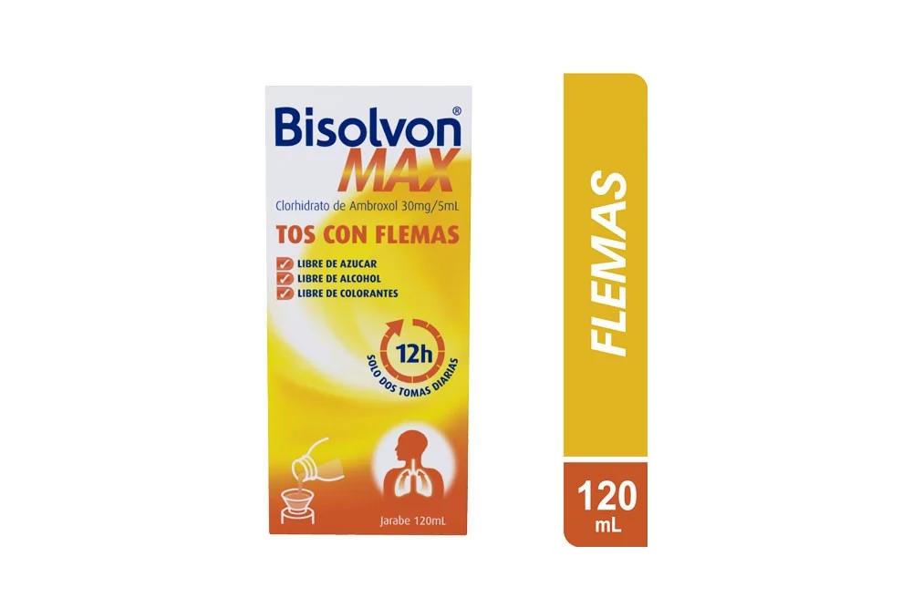 bisolvon-max-jarabe-frasco-de-120-ml Bisolvon Max Jarabe Caja Con Frasco Con 120 Ml - Imagen 1