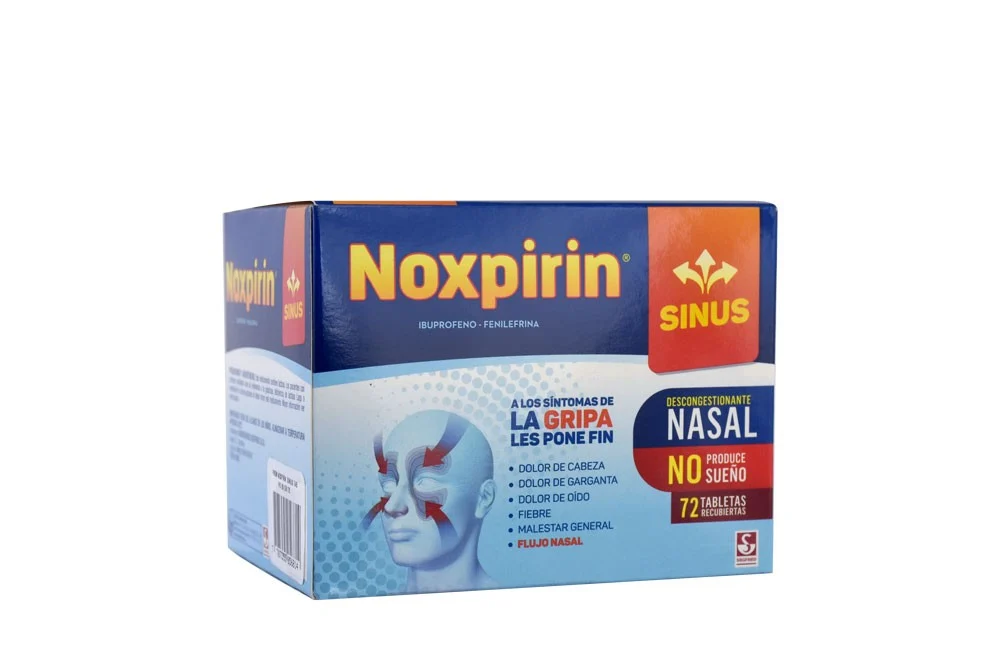 comprar-noxpirin-sinus-pague-66-lleve-72-tabletas-precio Noxpirin Sinus 72 Tabletas Recubiertas - Imagen 1