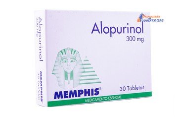 00000007704412080867 Alopurinol 300 Mg Caja x 30 Tabletas (Memphis) - Imagen 1